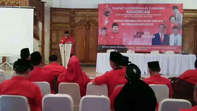 Rakorcab PDIP Tangsel,Beri Pembekalan Caleg dan Strategi Pemenangan 2019