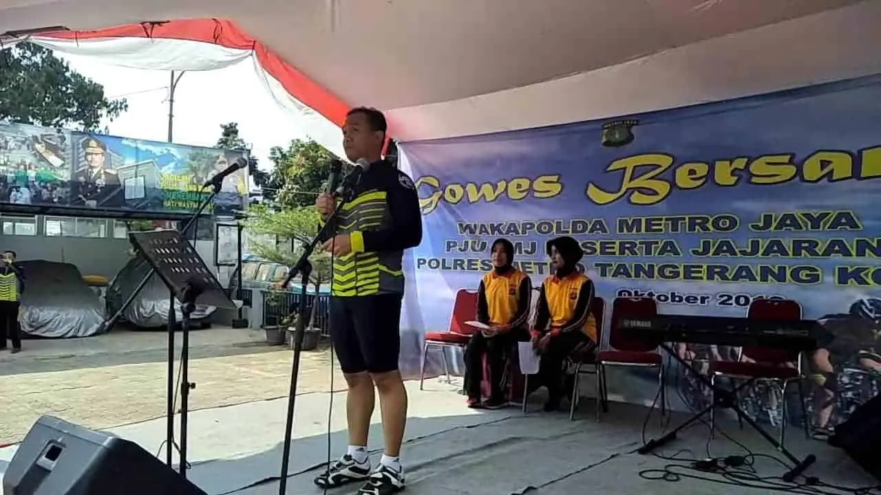 Gowes Bersama Wakapolda Metro Jaya, Hilangkan Penat dan Stres