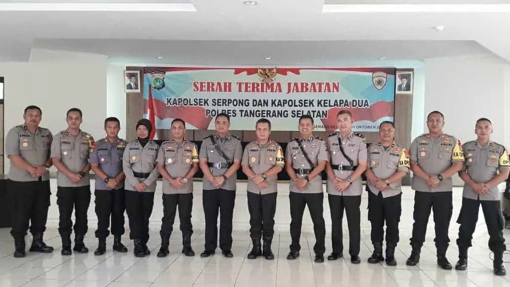 Kapolres Tangsel Pimpin Sertijab 2 Kapolsek