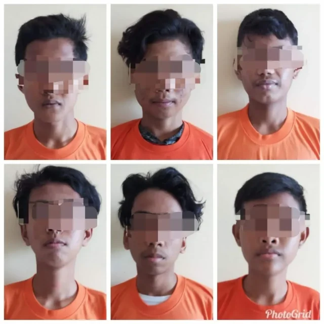 6 Pelaku Tawuran Ditangkap Polisi, 7 Lagi DPO Satu Pelajar Luka Parah