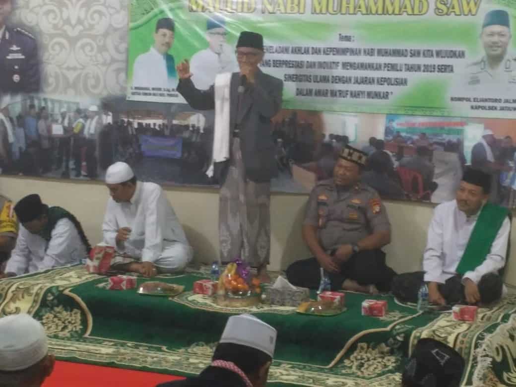 Teladani Akhlak dan Kepemimpinan Nabi, Polsek Jatiuwung Gelar Dzikir dan Tabliq Akbar