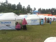 YKMI & UNHCR Mendirikan 705 Tenda Untuk Korban Gempa di Sulawesi Tengah