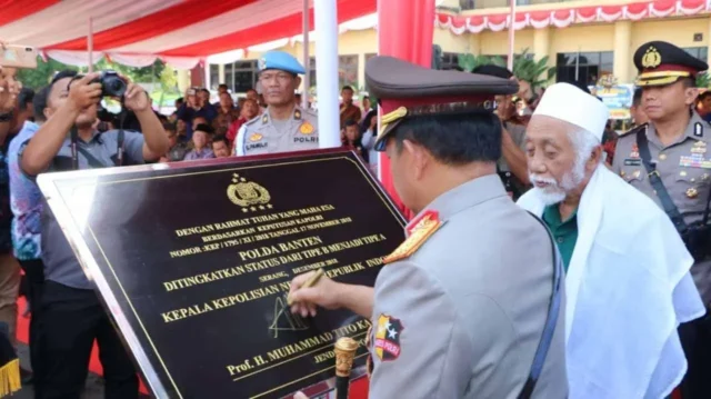 Resmi, Kapolri Kukuhkan Polda Banten Jadi Tipe A