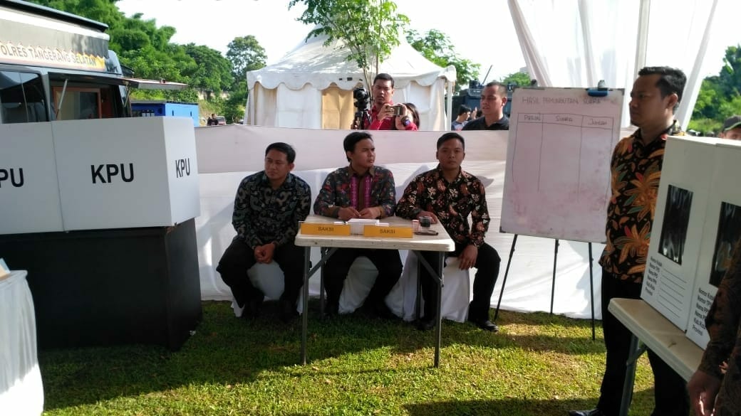 Polres Tangsel Gelar Simulasi Pengamanan Pemilu 2019