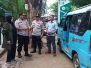 Unras Angkot Menuju Pemkot Tangerang, Kapolsek Amankan Route