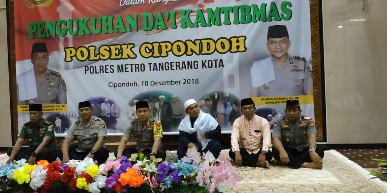 Resmi, 42 Da'i Kamtibmas Polsek Cipondoh Dikukuhkan