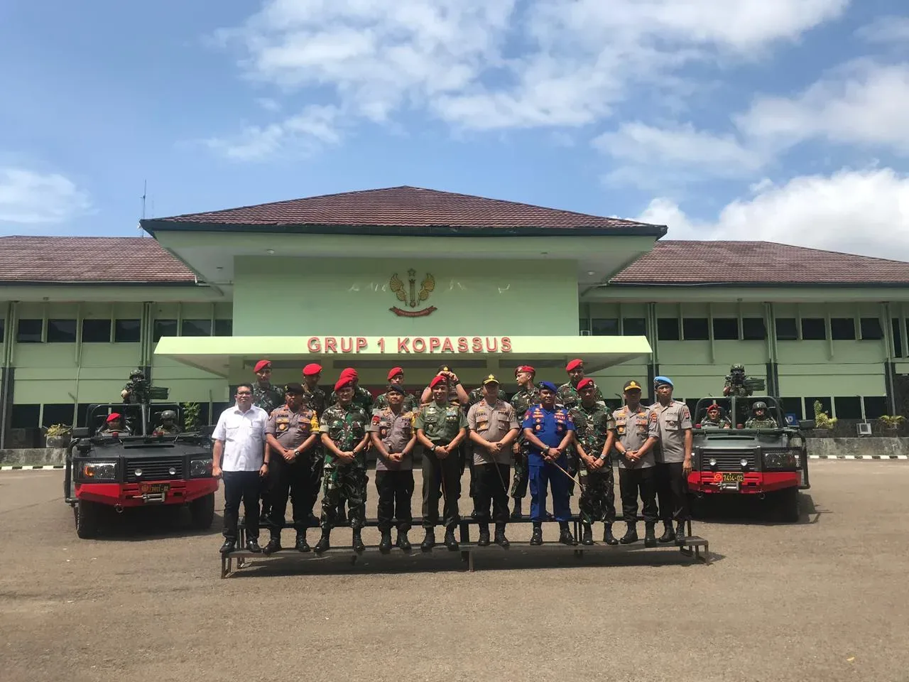 Sambang Mako Grup 1 Kopasus Kapolda Banten Perkuat Sinergitas