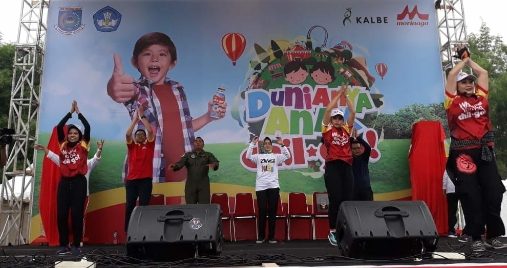  Senam  Zumba  Ibu dan Anak di  Tangsel Catat Rekor MURI