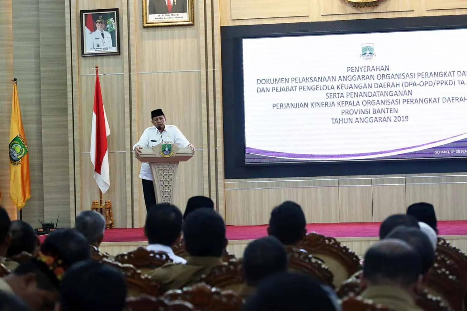 Serahkan DPA Tahun 2019, WH Ajak kepala OPD Evaluasi dan Interopeksi Diri