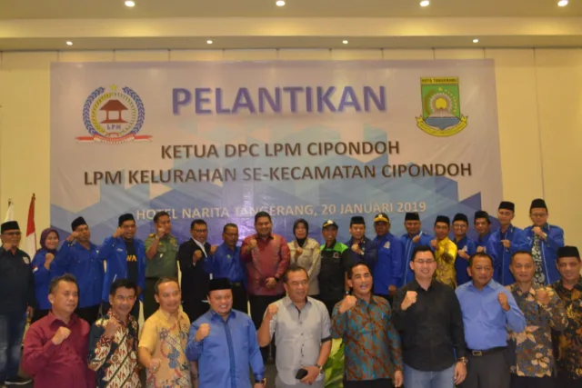 Pelantikan LPM se-Kecamatan Cipondoh, Siap Sukseskan Kampung Tematik