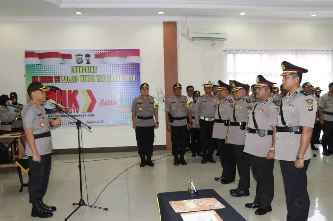 Sertijab Kabag Sumda dan Kapolsek Karawaci Hikmat di Mapolres Tangerang Kota