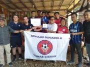 Pelatih Intermilan Akademi Kunjungi SSB Tunas Cisauk