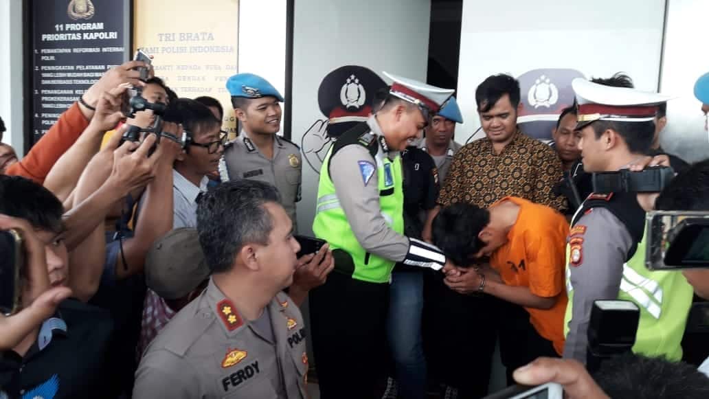 Viral ! Pemuda Penghancur Motor Saat Ditilang Polisi Jadi Tersangka