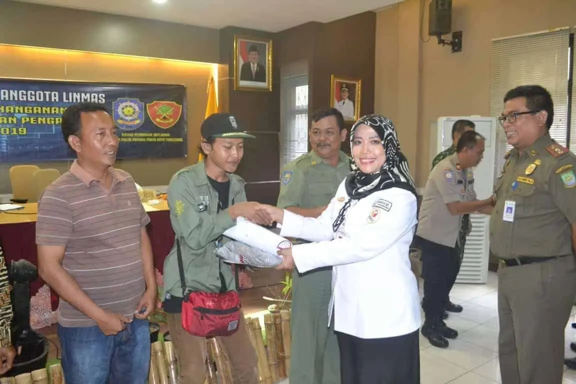 Pamsung Pemilu 2019, Satpol PP Bidang Linmas Beri Pembinaan &amp; Penyuluhan