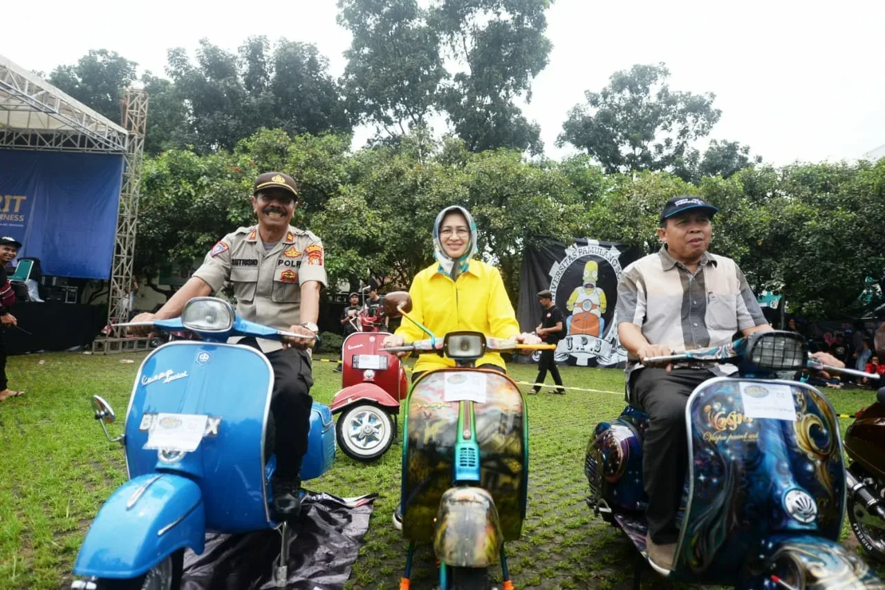 HUT KE-10 UPS, Walikota Airin Ingatkan Safety Riding