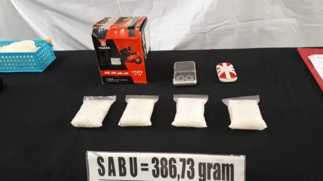 Bandar Narkoba Ditangkap, 386.73 Gram Sabu Disita