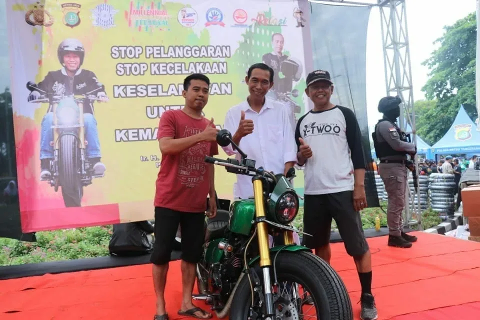 Ada Motor Jokowi di Roadshow Millennial Road Safety Festival Kota Tangerang