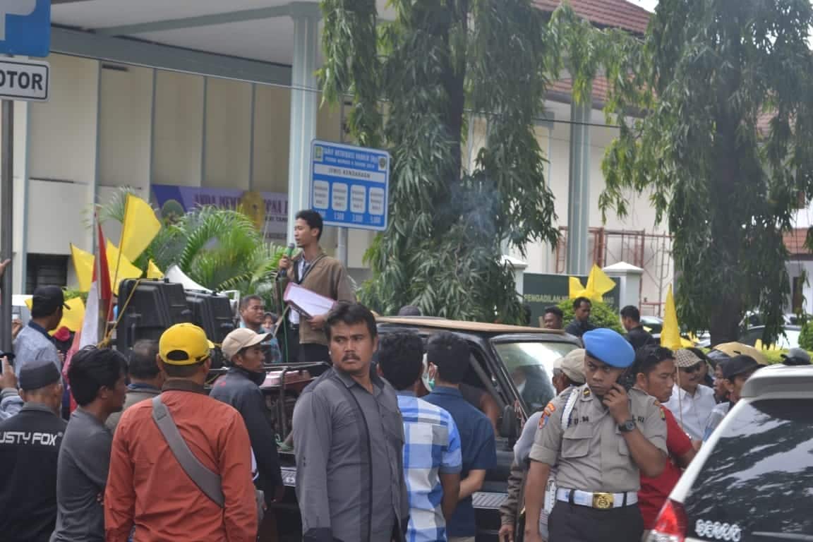 Soal Pembebasan Lahan Runway Bandara, Warga Unras di PN Tangerang