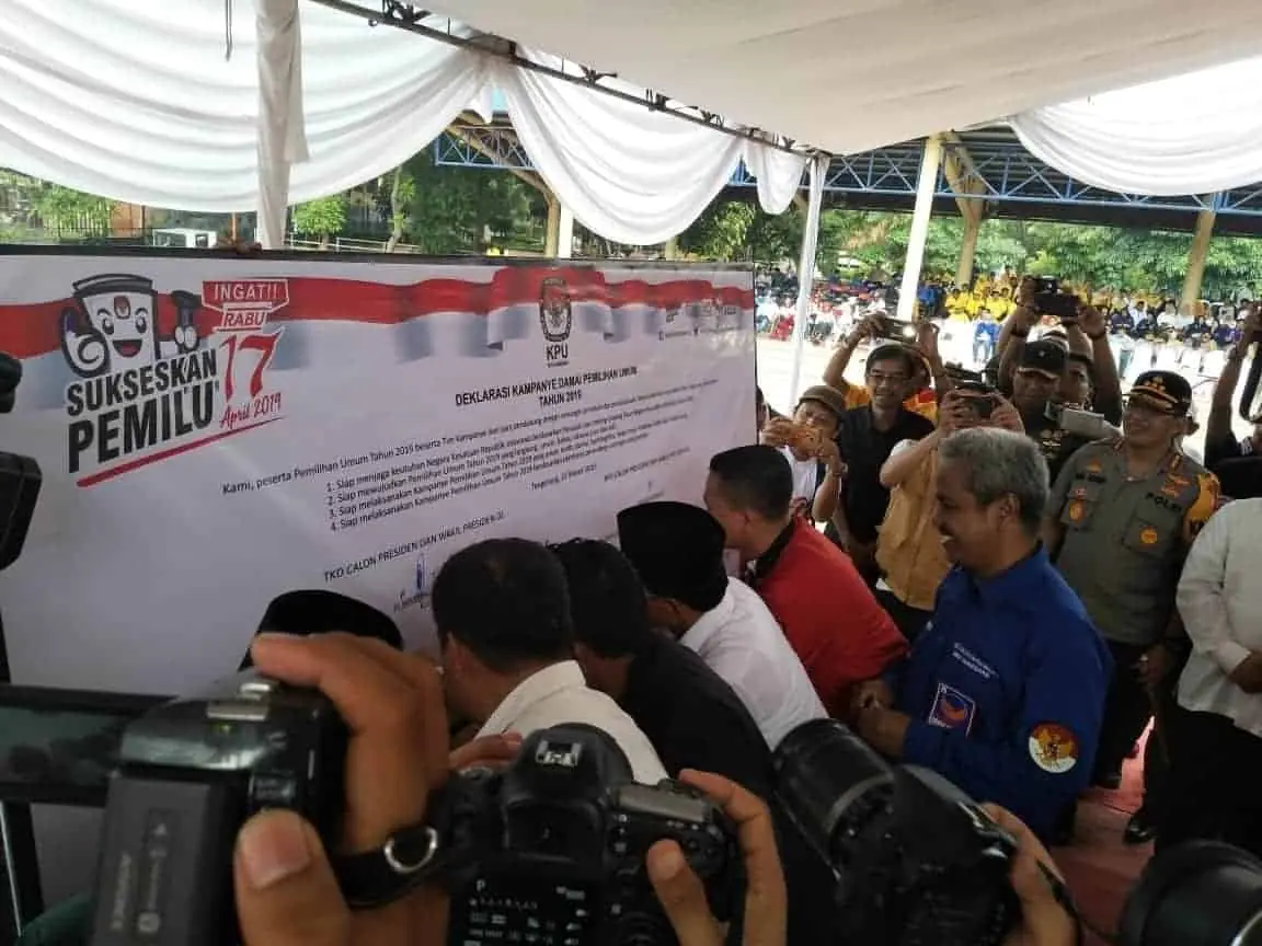 KPU Kota Tangerang Deklarasi Damai Jelang Kampanye Terbuka