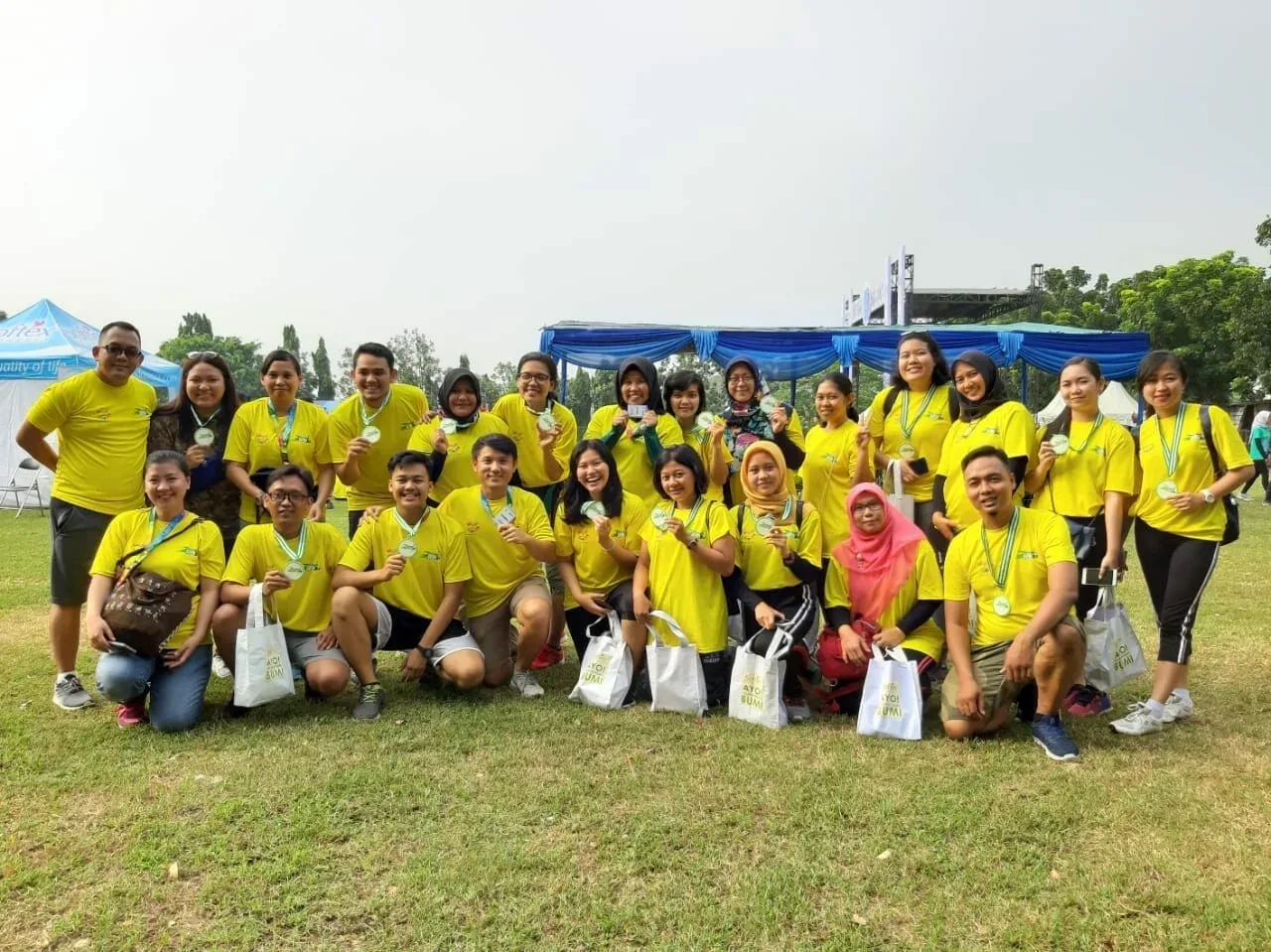 Softex Plogging Run 2019 Sukses Kurangi Sampah