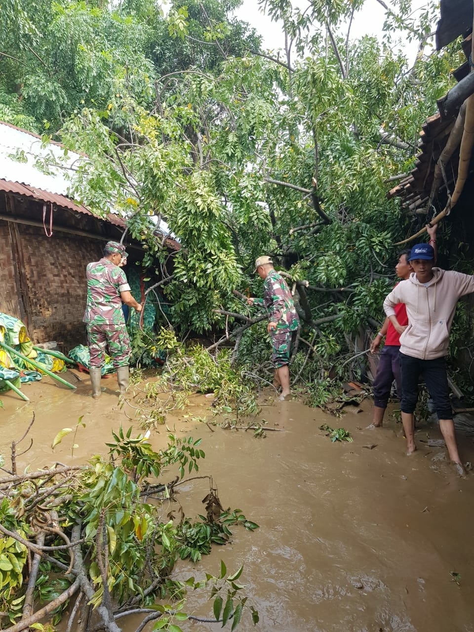 Sungai Cisadane Meluap, Dandim 0506/Tgr Bantu Korban Banjir