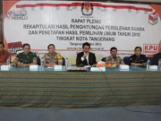 Rapat Pleno KPU Kota Tangerang, Kapolres Beri Apresiasi Pelaksanan Pemilu Kondusif