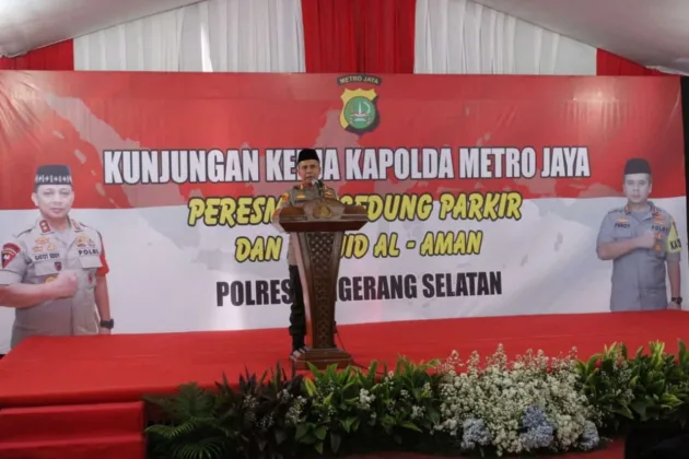 Kapolda Metro Jaya Resmikan Mesjid Al -Aman Polres Tagsel dan Gedung Parkir