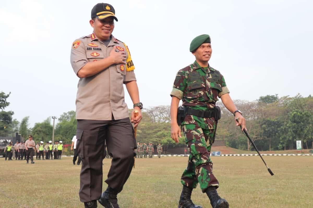 TNI-Polri Gelar Apel Sinergitas di Yonif Mekanis 203/AK