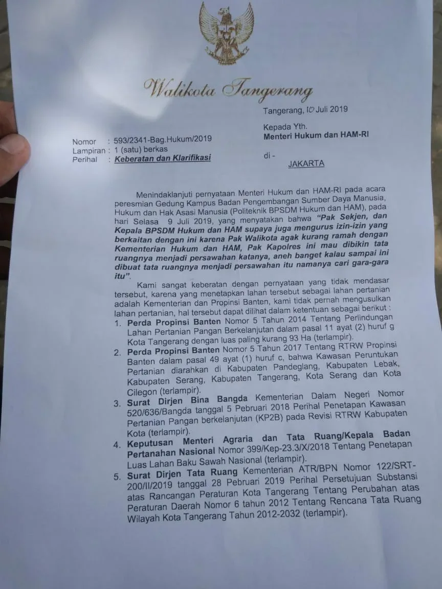 Warga Resah Soal Surat Walikota ke Menkumham