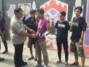 Kapolsek Benda Pimpin Pengamanan Keberangkatan Sporter Persita