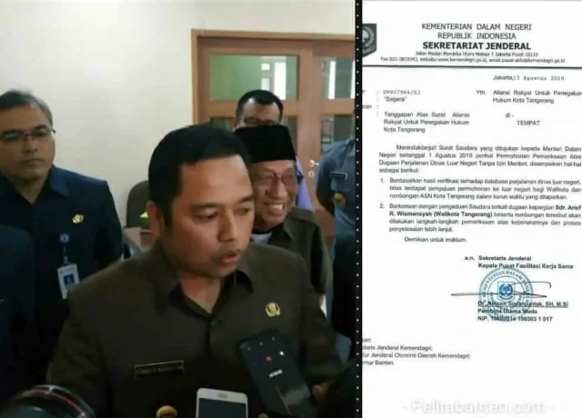 Periksa Walikota Tangerang, Kemendagri Terjunkan Tim Khusus