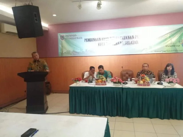 Dispar Tangsel Lakukan Pembinaan Kota Sehat Tatanan Pariwisata