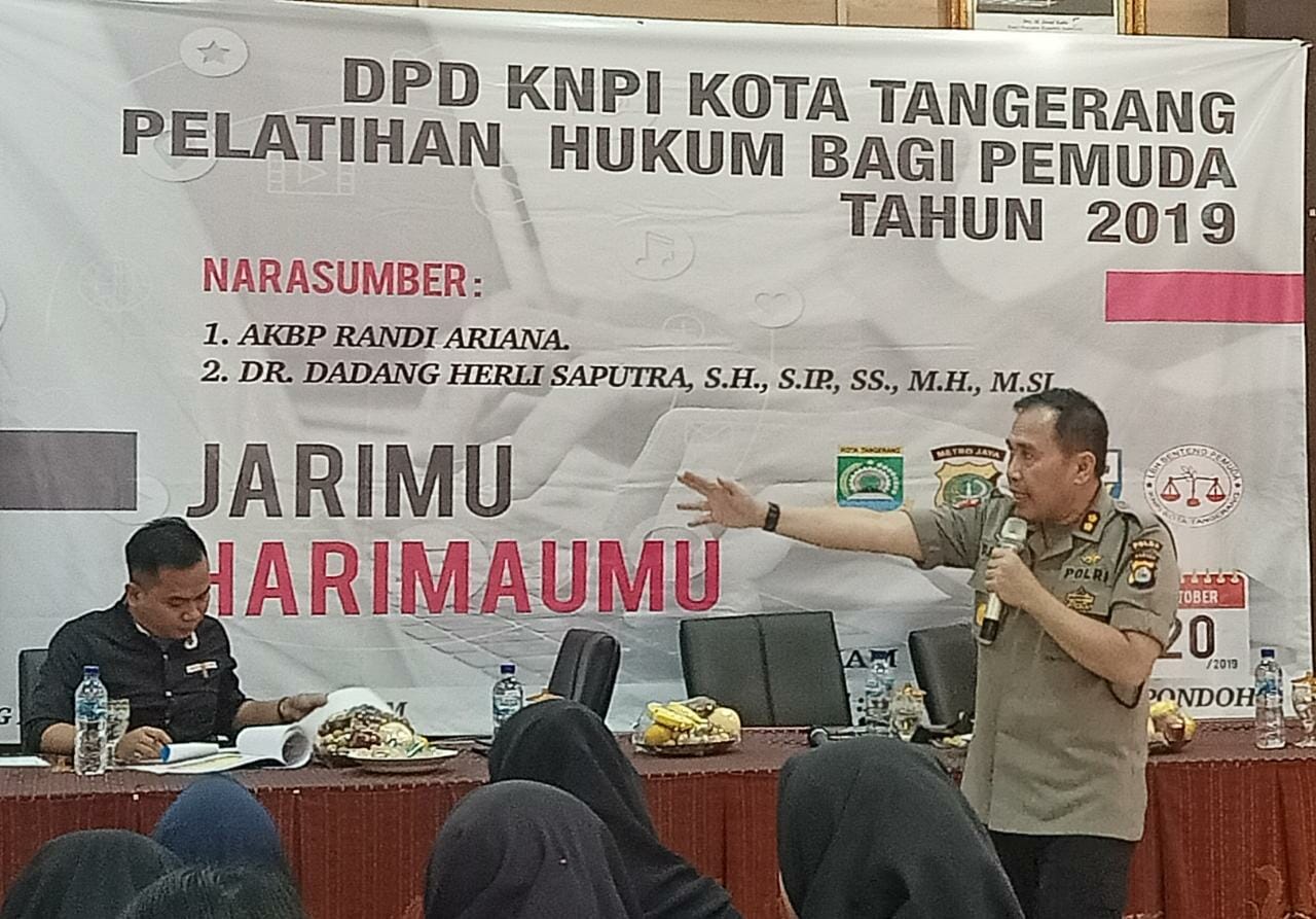 Cegah Terjerat UU ITE, KNPI Kota Tangerang Gelar Pelatihan Hukum