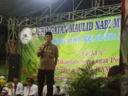 Jalin Kedekatan, Wakapolsek Karawaci Hadiri Maulid Nabi di Nambo Jaya