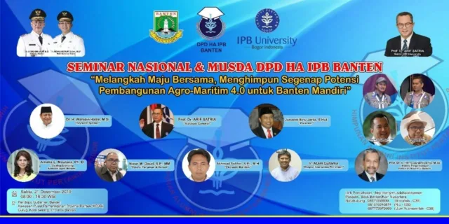 Di Hadiri Gubernur WH, DPD HA IPB Banten Akan Gelar Seminar Pembangunan dan MUSDA Ke-III