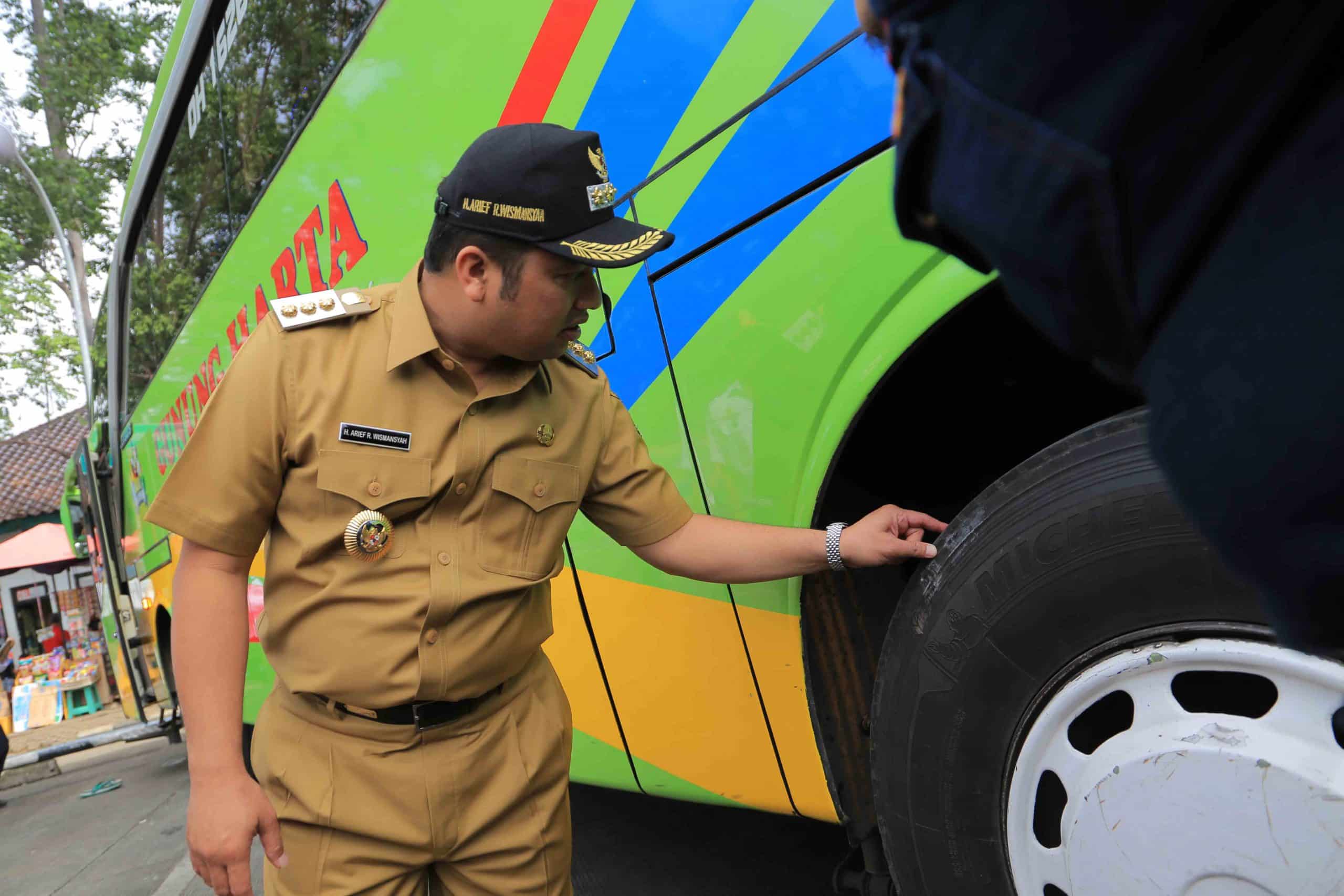 Libur Nataru, Ramp Check Dishub Kota Tangerang: 114 Kendaraan Layak Operasi 1 Balik Kandang