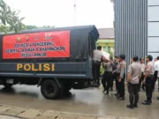 Peduli Sesama, Polresta Tangerang Kirim Bantuan Logistik ke Lebak