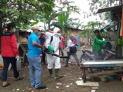 Pasca Banjir, PMI Kota Tangerang Semprot Desinfektan di Pinang