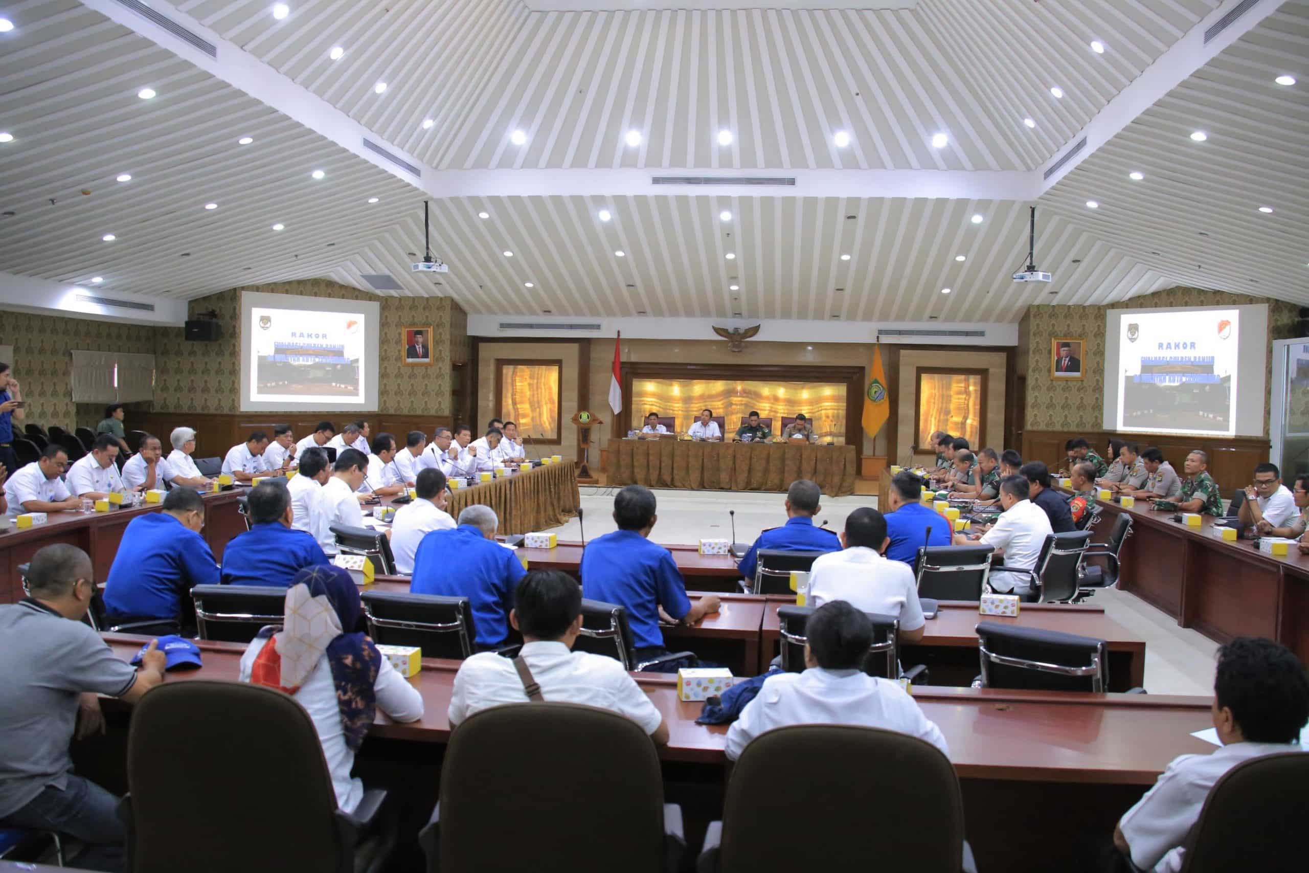 Bersama TNI-Polri, Pemkot Tangerang Rakor Evaluasi Antisipasi Bencana