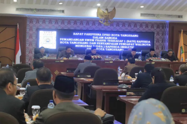 Rapat Paripurna Bahas Dua Raperda Inisiatif DPRD Kota Tangerang