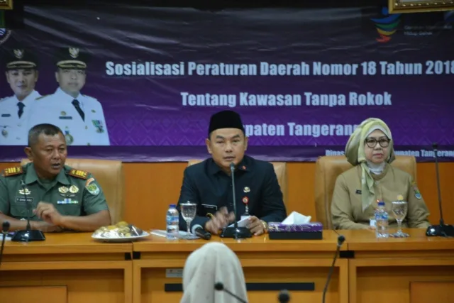 Merokok Dikawasan Pemkab Tangerang Bakal Ditangkap Satgas