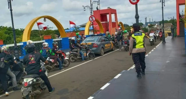 Aksi ke Jakarta, Kapolsek Karawaci Himbau Komunitas Ojol Tetap Jaga Keselamatan dan Keamanan