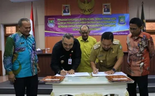 Pemkot dan Pemkab Tangerang Lakukan Serah Terima Aset Daerah