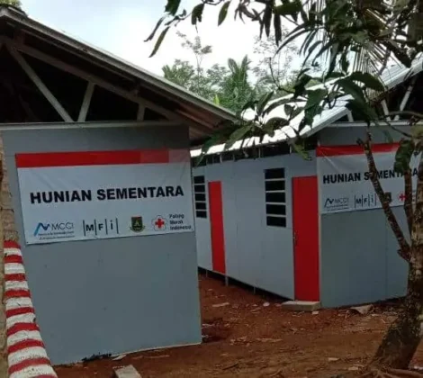 Tempat Pengungsi Memprihatinkan, PMI Lebak Galang Dana Bangun Huntara