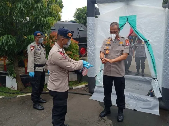 Karna Covid-19, Polda Banten Perketat Pemeriksaan