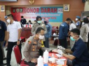 Ratusan Polisi Sumbangkan Darah Untuk PMI di Tangerang