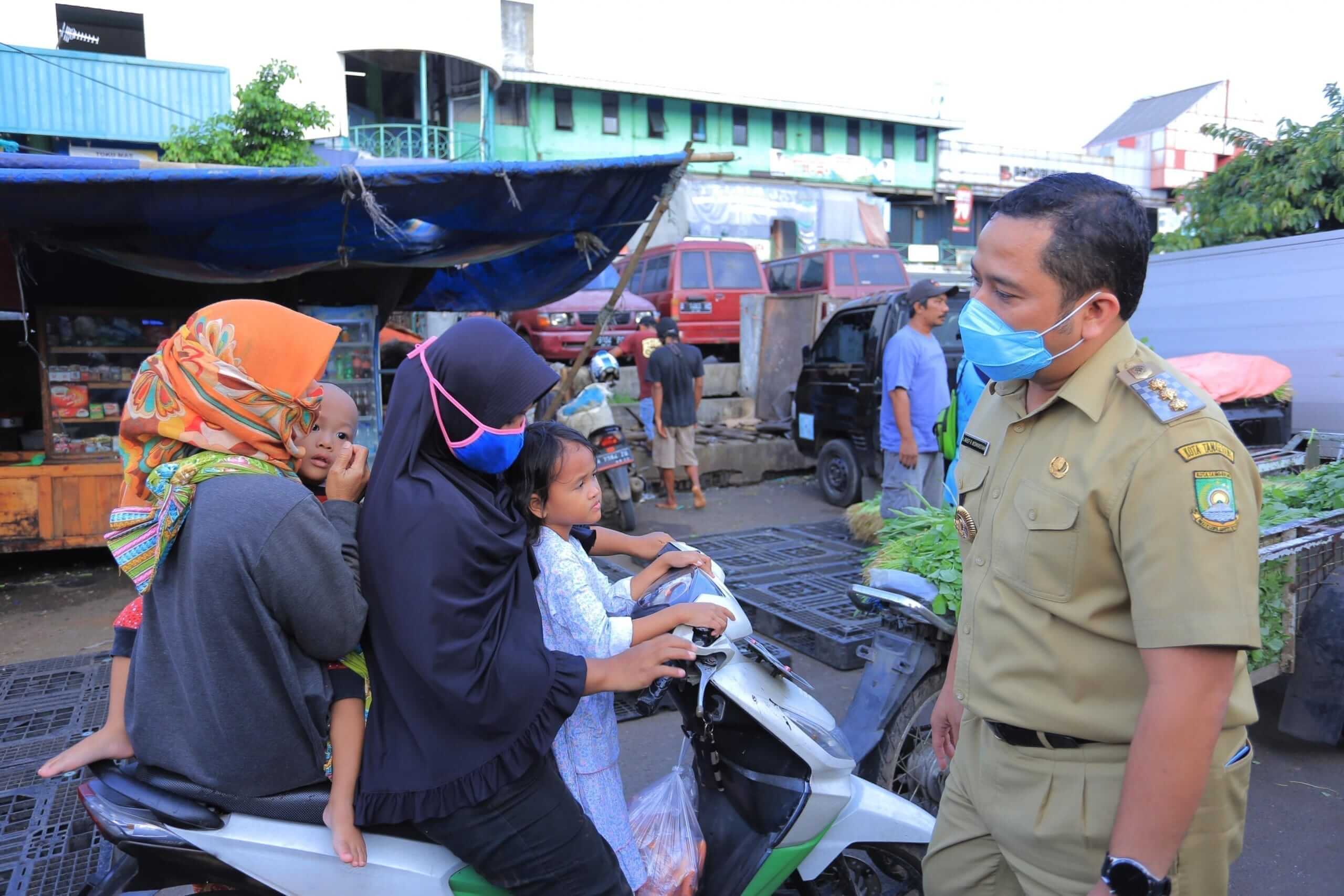 Walikota Tangerang Evaluasi PSBB, Sidak Pasar: Kalau Tidak Mau Diatur Ditindak