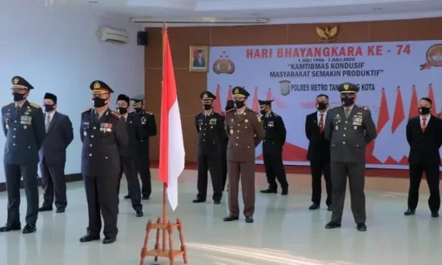 Polres Metro Tangerang Kota Gelar HUT Bhayangkara Ke-74 Secara Virtual