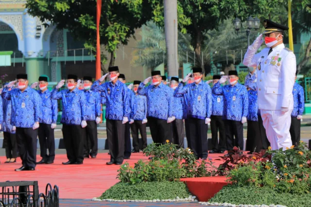 Ditengah Pandemi Covid-19, Upacara HUT RI Ke-75 di Kota Tangerang Digelar Sederhana