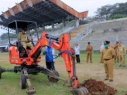 Pengerjaan Rehabilitasi Stadion Benteng Kota Tangerang Dikebut